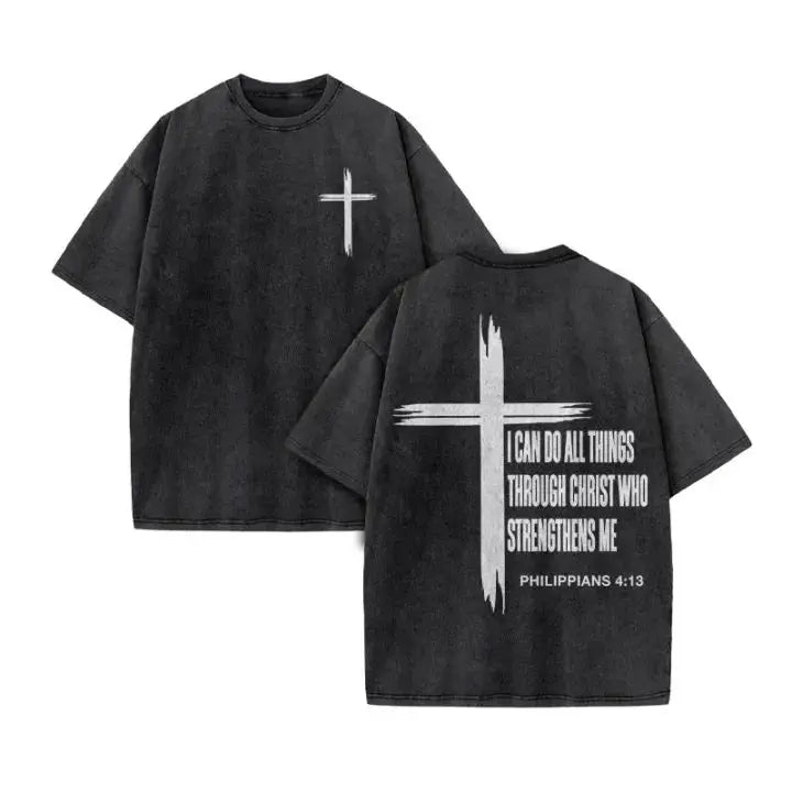 Christian Washed Y2K Oversized T-Shirt
