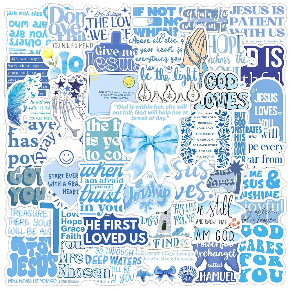 Jesus Phrase Faith Sticker Pack