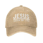 Jesus Saved My Life Ponytail Cap
