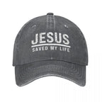 Jesus Saved My Life Ponytail Cap