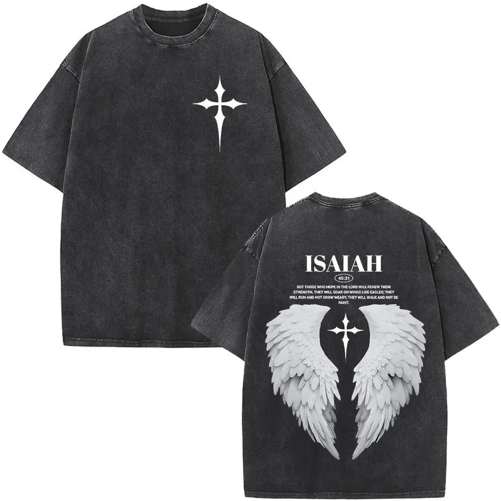 Jesus Faith Overcomes Fear Washed T-Shirt