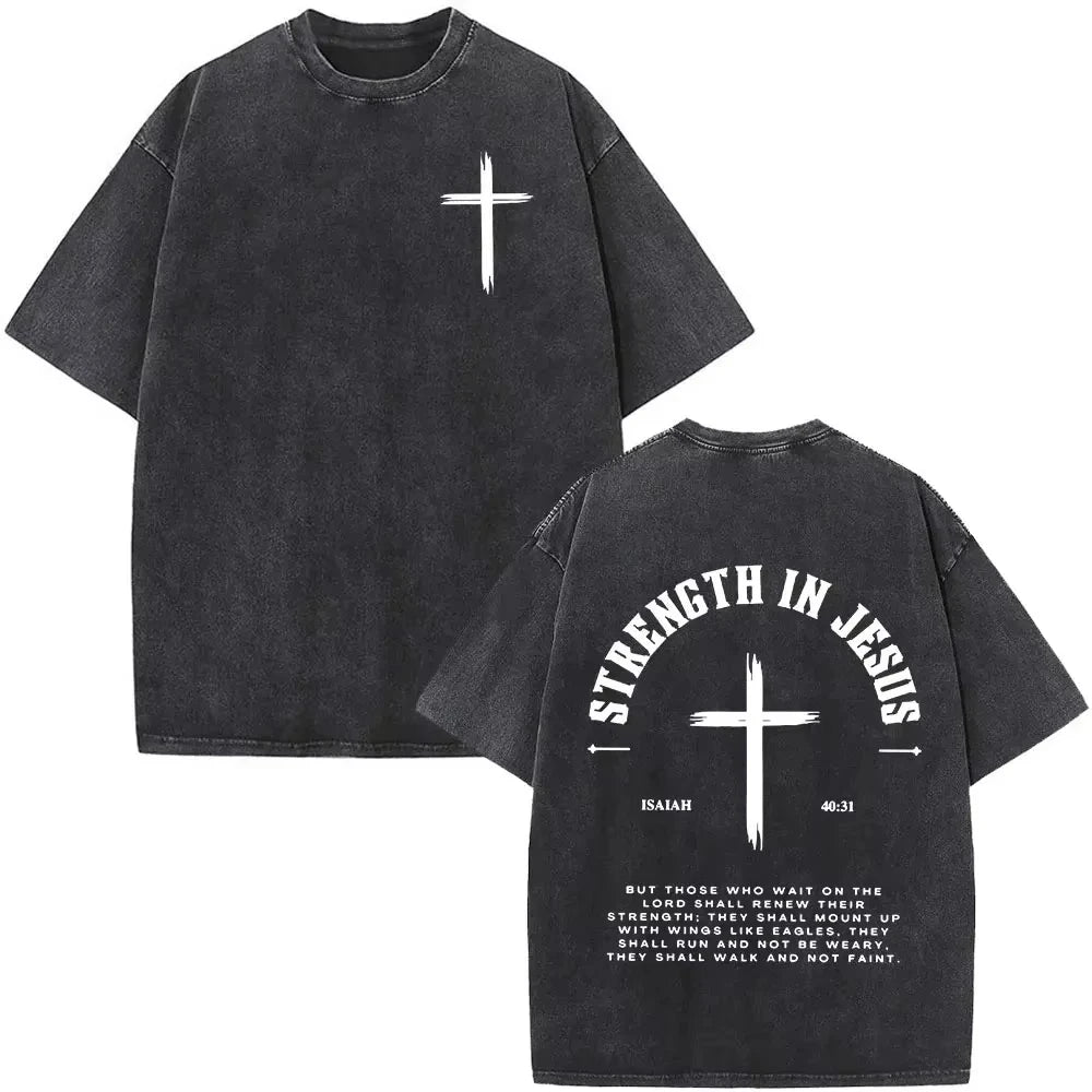 Faith Over Fear Vintage Oversized Tee
