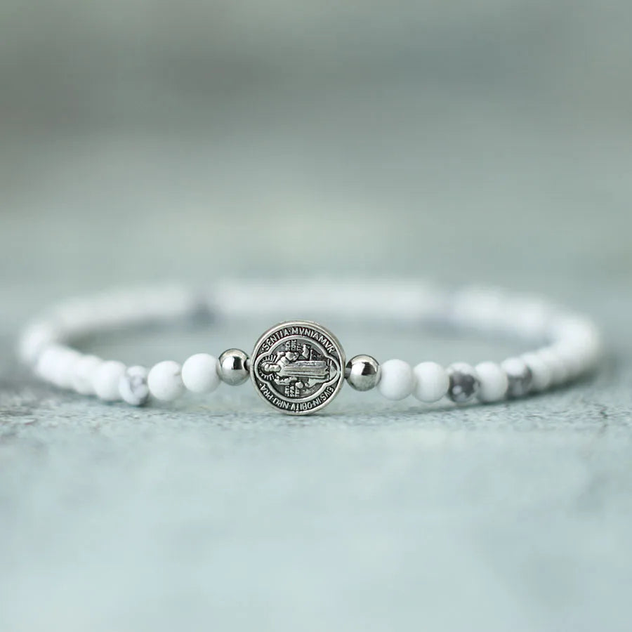 Beaded Jesus Cross Bracelet