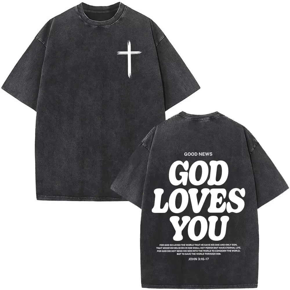 Faith Over Fear Vintage Oversized Tee