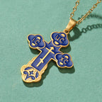 Orthodox Cross Pendant Necklace