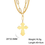 Orthodox Cross Pendant Necklace