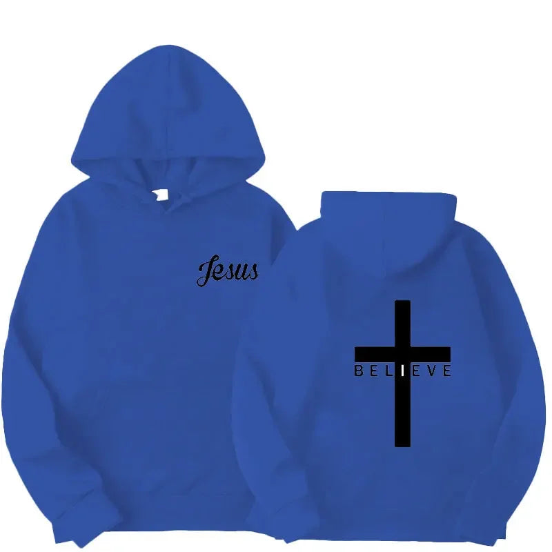 Believe Cross Jesus Hoodie