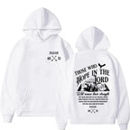 Jesus Letter Print Hoodie