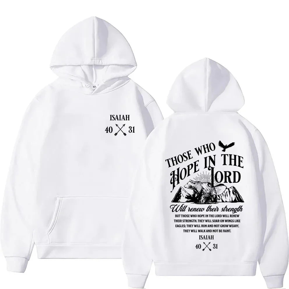 Jesus Letter Print Hoodie