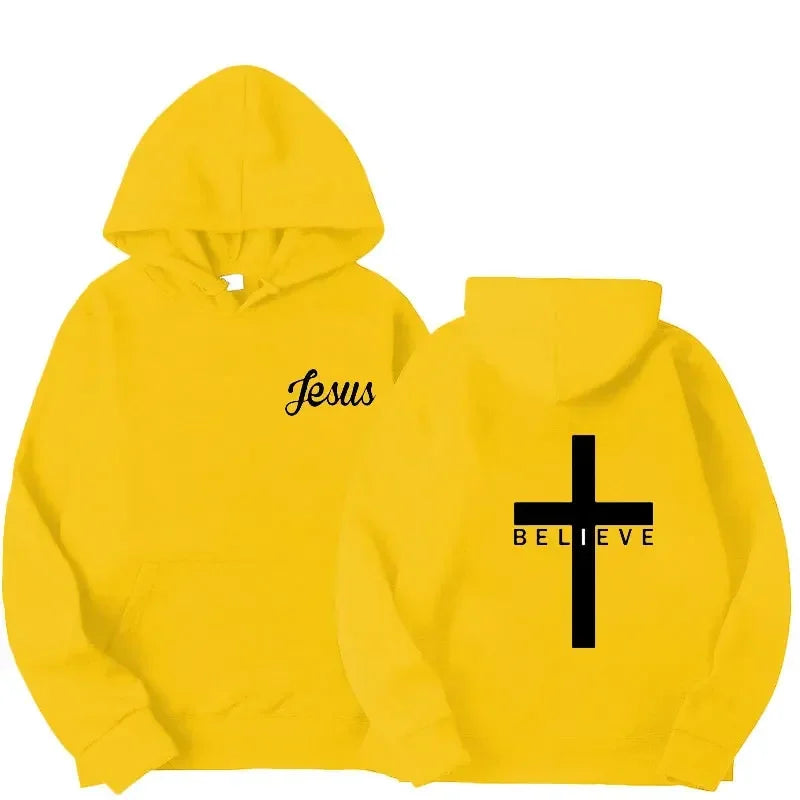 Believe Cross Jesus Hoodie
