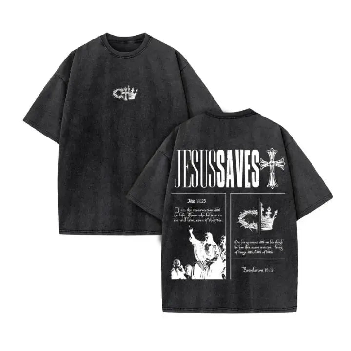 Christian Washed Y2K Oversized T-Shirt