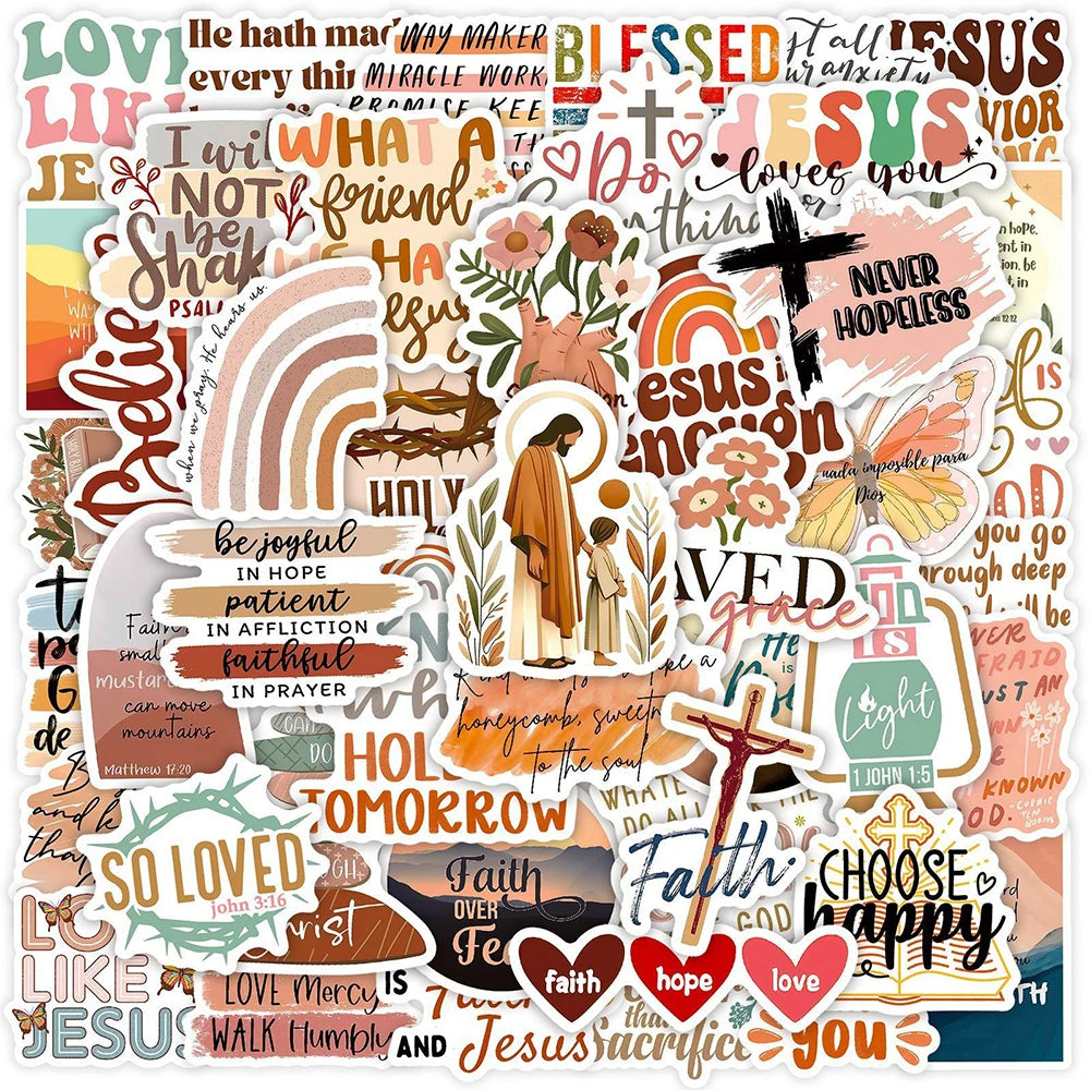 Jesus Phrase Faith Sticker Pack