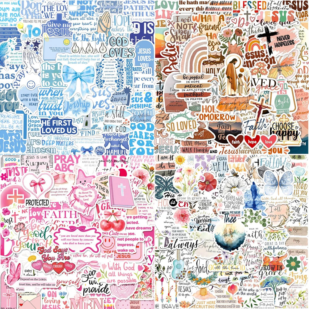 Jesus Phrase Faith Sticker Pack
