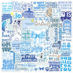 Jesus Phrase Waterproof Stickers