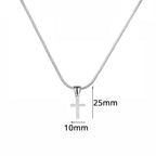 Iced Zircon Cross Necklace