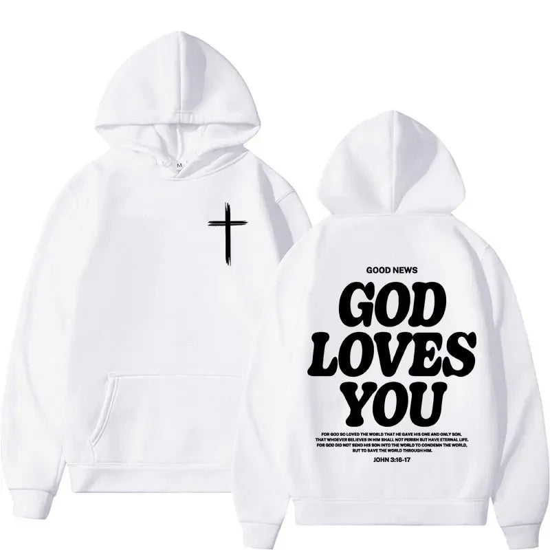 God Loves You Vintage Hoodie