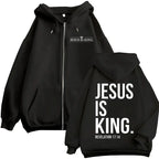 Jesus Is King Zip Hoodie