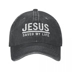 Jesus Saved My Life Ponytail Cap